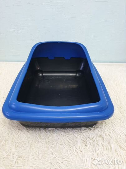 Туалет лоток для кошек с высоким бортом