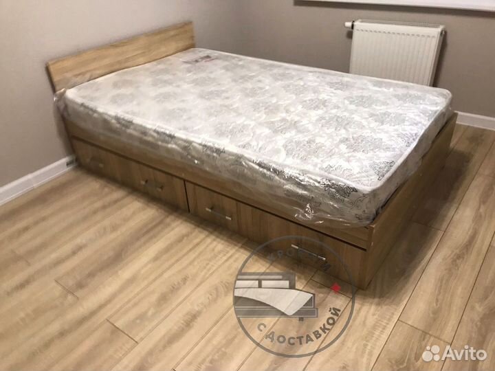 Кровать 120х200 с ящиками