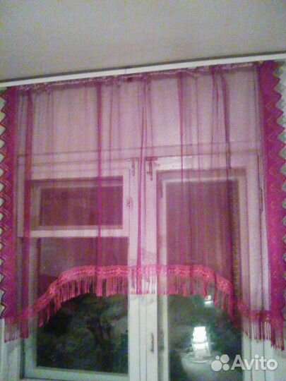 Штора-тюль для кухни