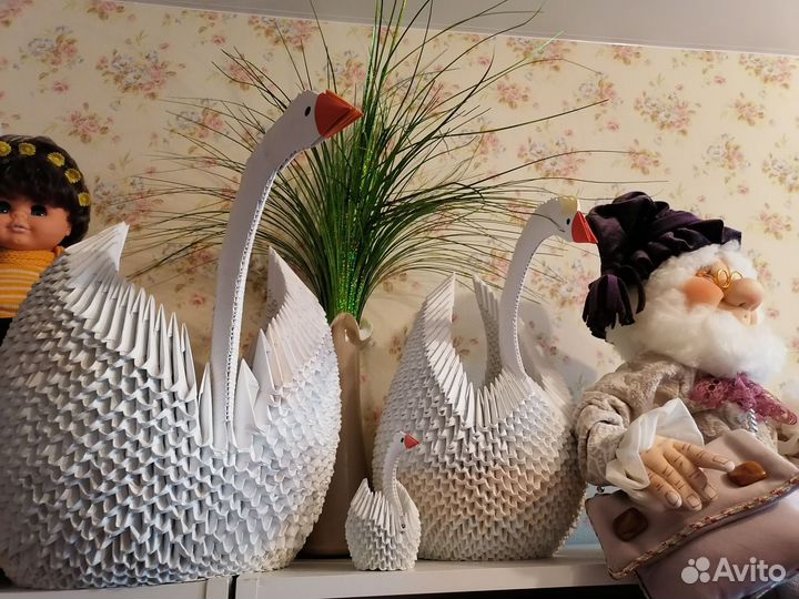 Лебеди. Модульное оригами