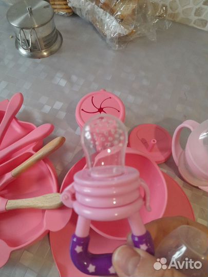 Детская посуда для кормления силиконовая