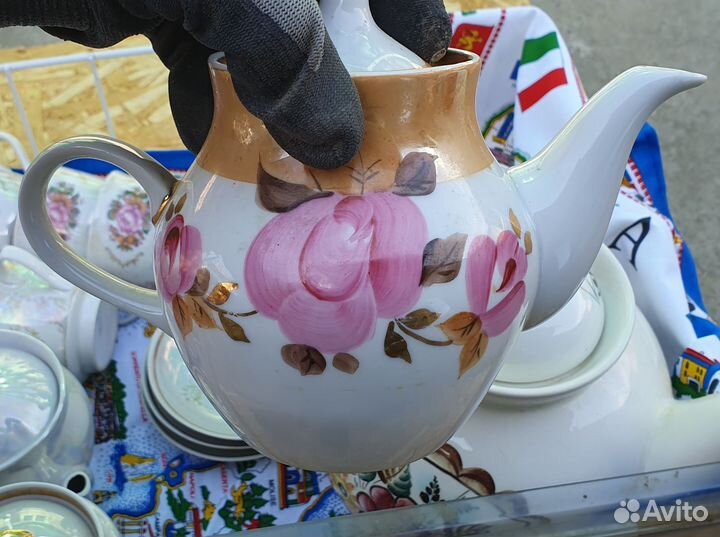 Чайник заварочный СССР + кружки