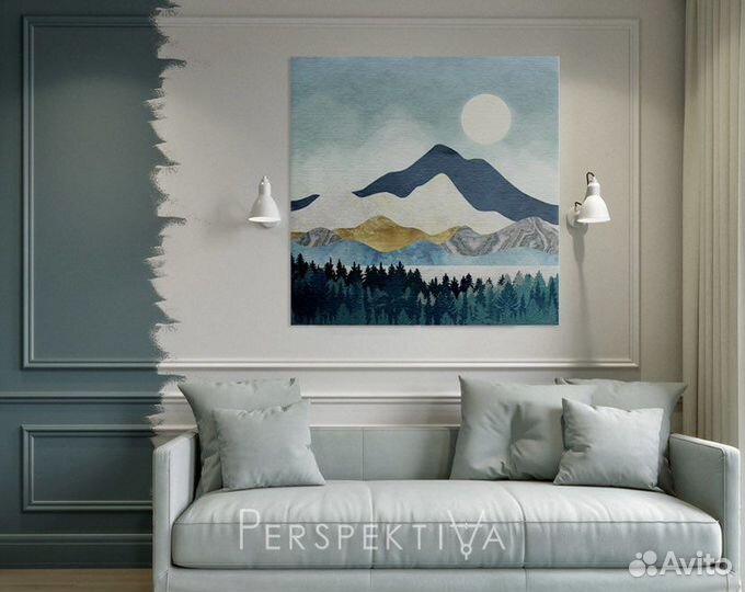 Печать на холсте. Модульные картины, рамы