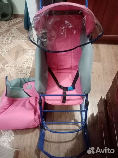Детские санки коляска бу