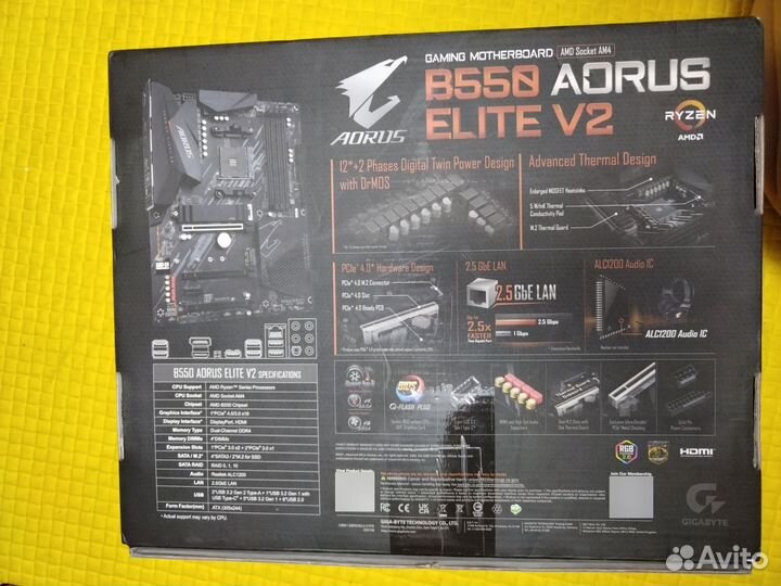 Комплект Aorus b550+5600x