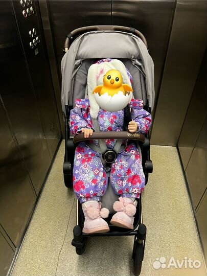 Зимний комбинезон для девочки 80