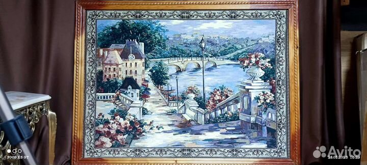 Картина в раме гобелен