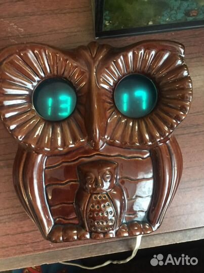 Часы сова СССР электроника 01