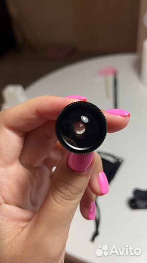 Линза на телефон макро и рыбий глаз