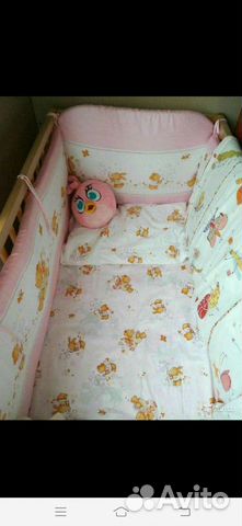 Бортики и постельное белье в детскую кроватку