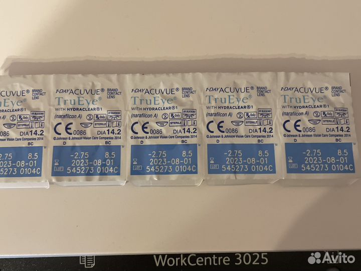 Линзы контактные acuvue trueye