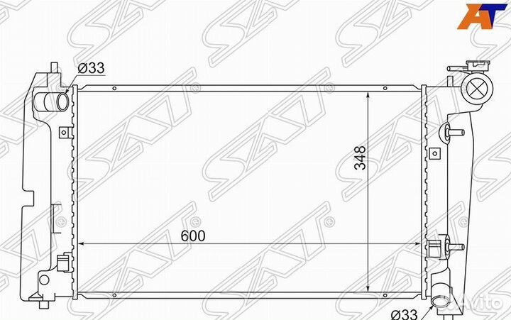 Радиатор toyota will VS
