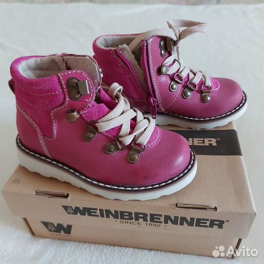 Новые детские демисезонные ботинки Bata, размер 25