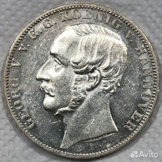 1 талер 1865 Ганновер Ватерлоо