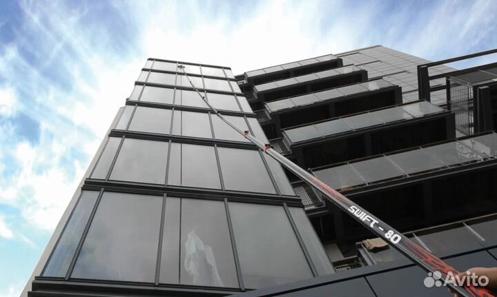 Мойка фасадов, мойка окон,рекламных вывесок