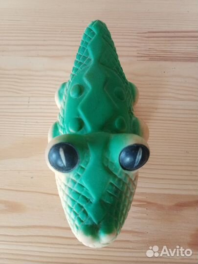 Крокодил, крокодильчик, советская резиновая игрушк