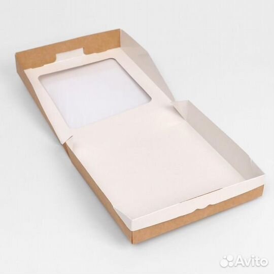 Крафт коробки с окном