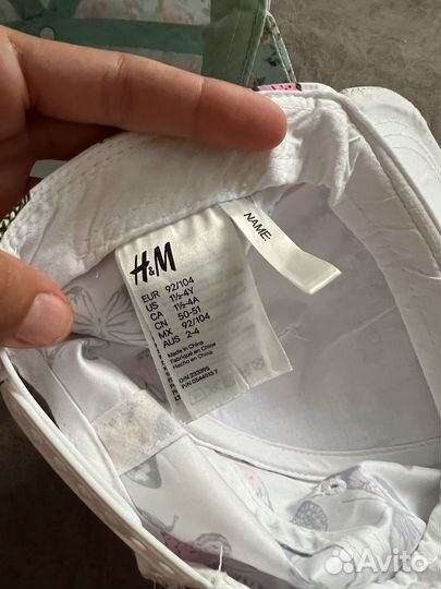 Бейсболка кепка hm 92-98 прямой козырек