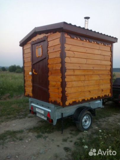 Семейная Баня на колёсах, прицеп, для легкового ав