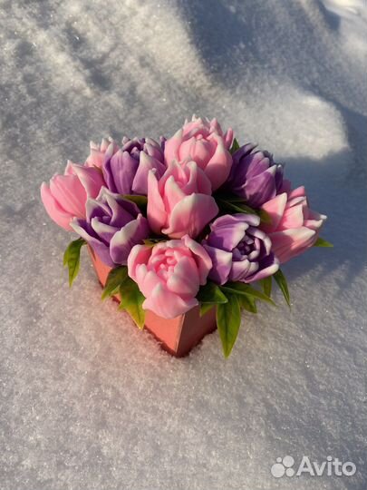 Неувядающие цветы. Букеты из ароматного мыла