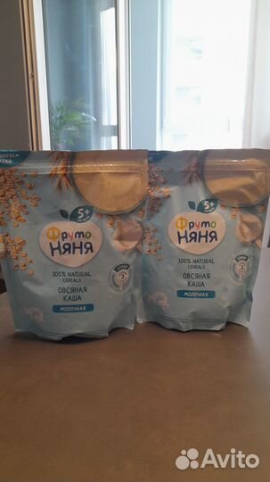 Каша овсяная молочная фрутоняня 2 штуки