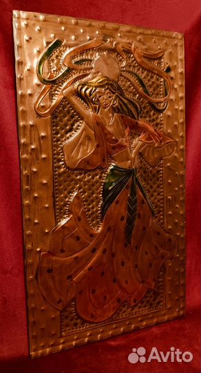 Чеканка СССР, девушка с бубном