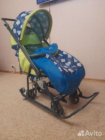 Сани детские с колесами