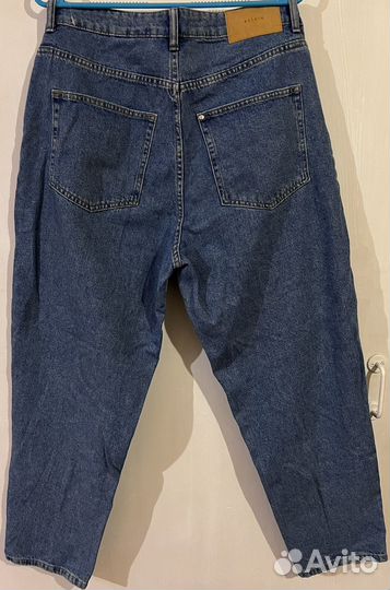 Плотные джинсы H&M 46-48 с высокой посадкой