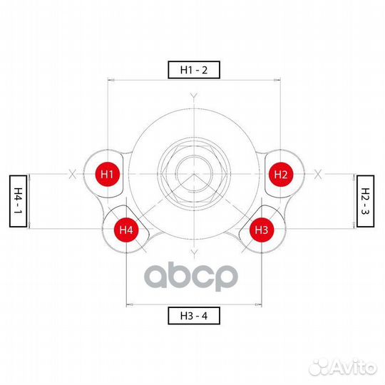 Cbis-5 Опора шаровая перед прав/лев CB015