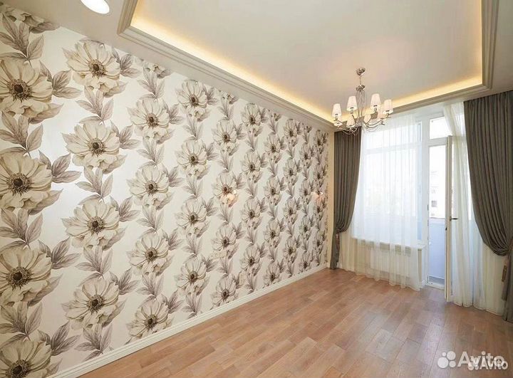 Ремонт квартир Шпаклёвка Поклейка Обоев Покраска