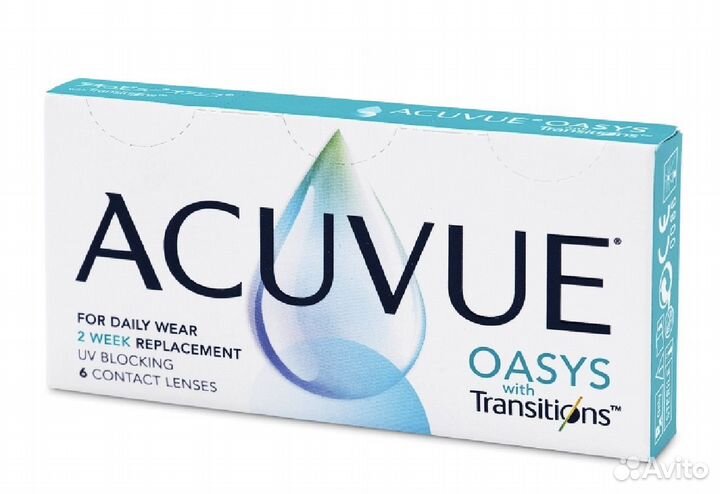 Линзы acuvue oasys Transition (фотохромные)