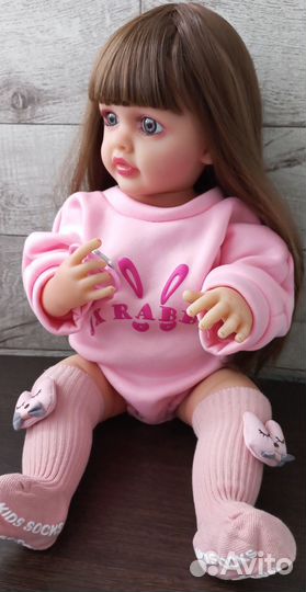 Кукла реборн полностью силиконовая 55см