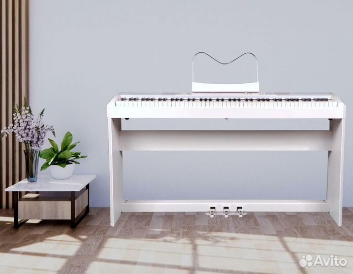 Цифровое пианино белое в корпусе Ringway