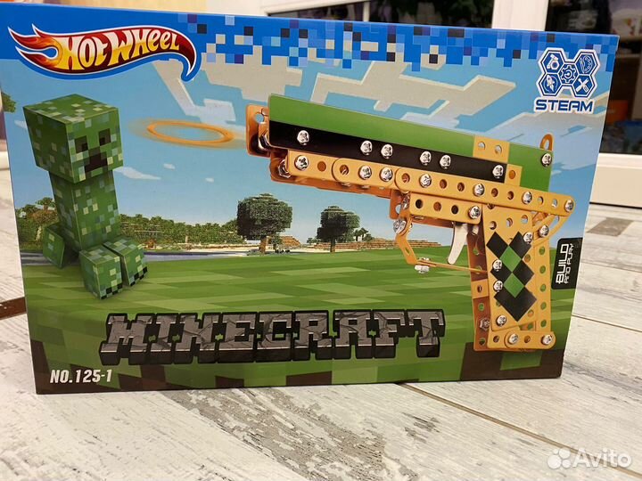 Конструктор пистолет, майнкрафт