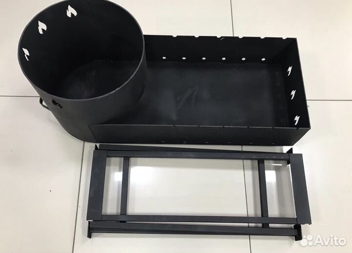 Мангал 2в1 с печью под казан