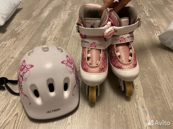 Ролики детские раздвижные и защита