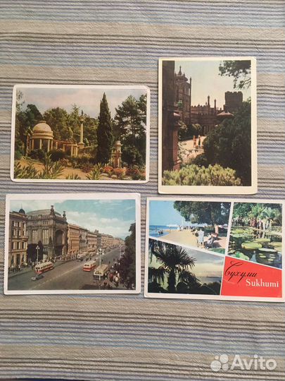 Видовые открытки почтовые карточки СССР до 1960 г