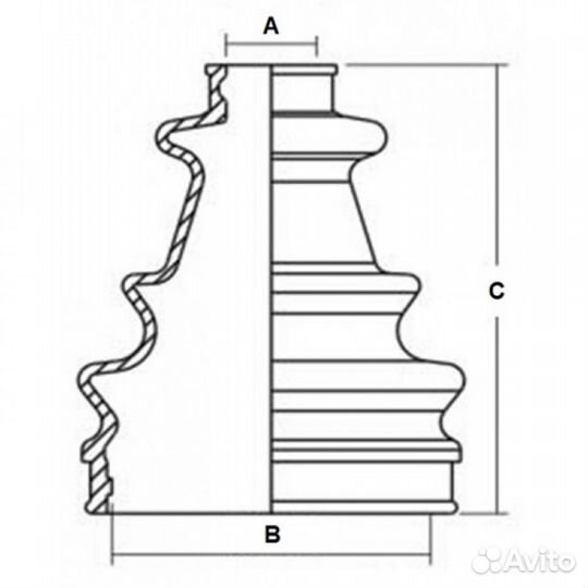 Пыльник квадроцикла BRP G1 Передний внешний