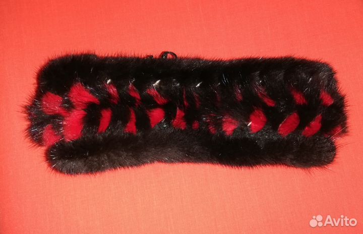 Повязка на голову из меха норки