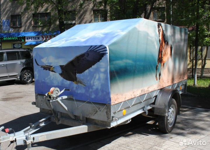 Тент на легковой прицеп