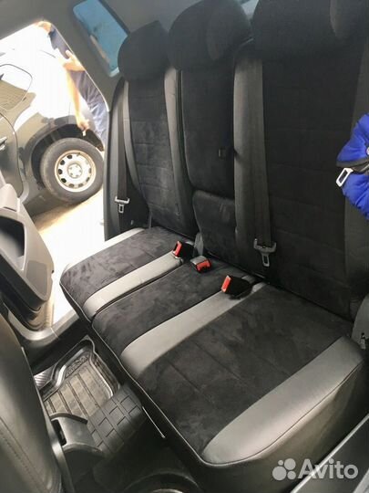 Авточехлы с алькантарой на Tiguan 1 от Автопилот