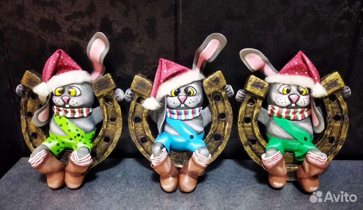 Зайцы (интерьерные и брелоки)