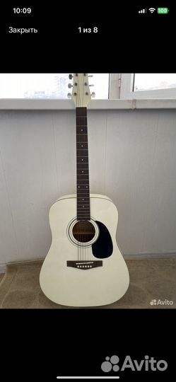 Акустическая гитара Martinez FAW-702 WH