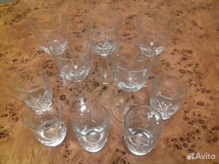 СССР наборы хрустальных рюмок