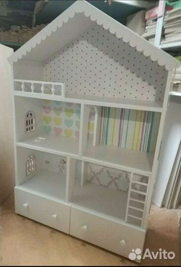 Домик кукольный с ящиками