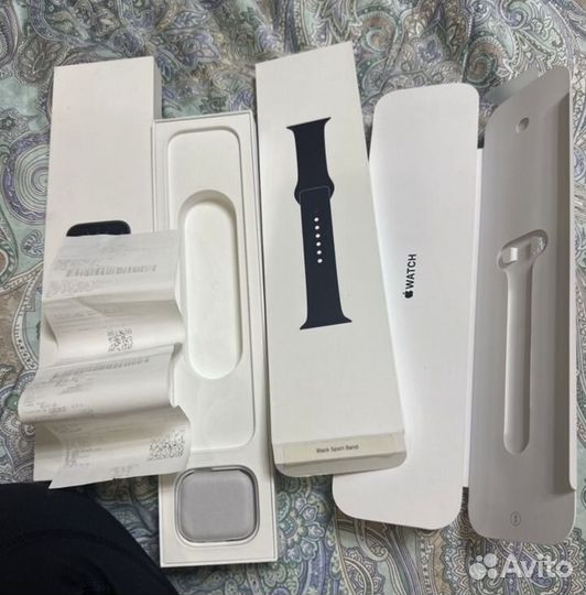 Часы apple watch 6 44 mm черный