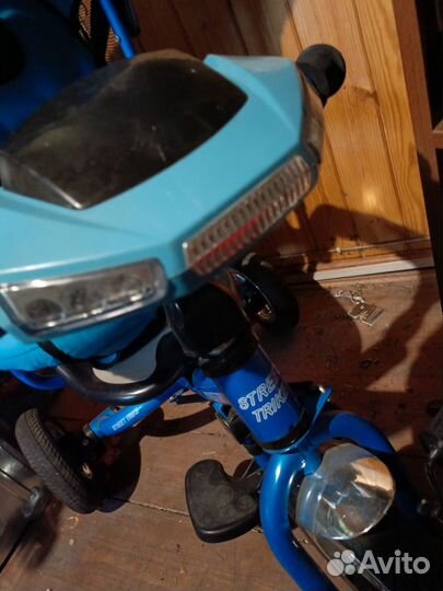 Велосипед коляска с ручкой, 3-х колёсный