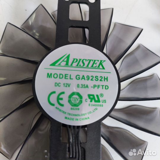 Вентиляторы для видеокарт Apistek GA92S2H Dual fan