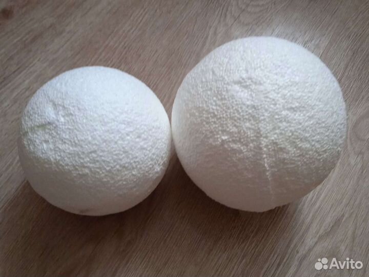 Шары пенопластовые фактурные 10 и 12 см