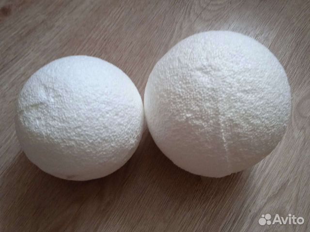 Шары пенопластовые фактурные 10 и 12 см